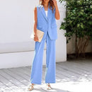 Conjunto Antoinette™ com Colete Alfaiatado e Calça de Linhas Alongadas / Clássico, Feminino e Inesquecível!